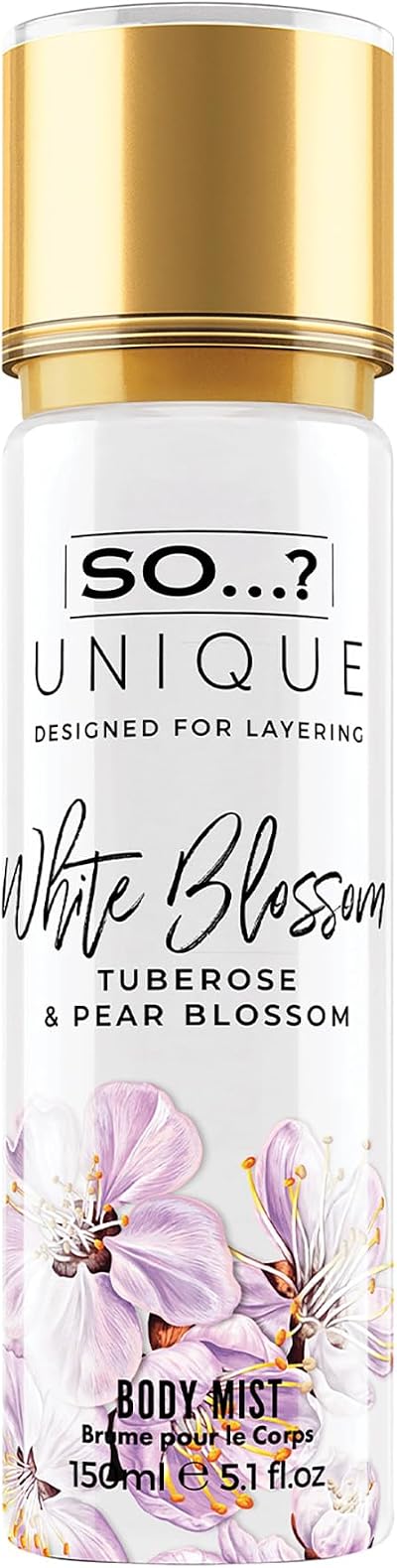 So…? Unique White Blossom Body Mist 150ml Fragrance Spray