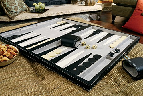 Mainstreet Classics 18-Inch Backgammon Board Game Set