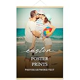 Custom Print Canvas Hanging, Personalized Poster with Your Photos, Customized Posters with Magnetic Frames