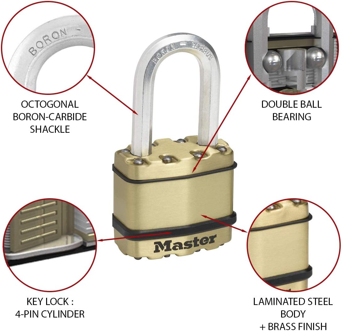 Zäune Lagerschuppen Garagen MASTER LOCK Hochsicherheits Vorhängeschloss