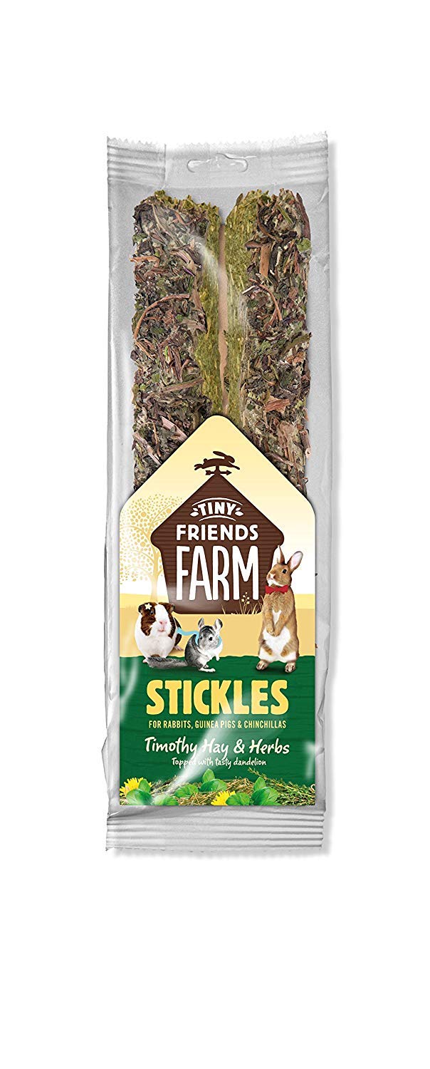 Supreme Petfoods Tiny Friends Farm Timothy Hay and Herb Stickles 100g