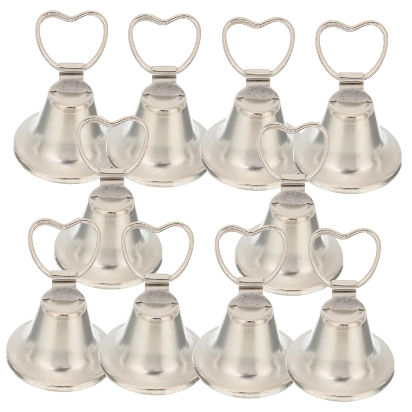 PRETYZOOM 10pcs Photo Holder Menu Sign Holder Note Card Holder Display Folder Handheld Metal