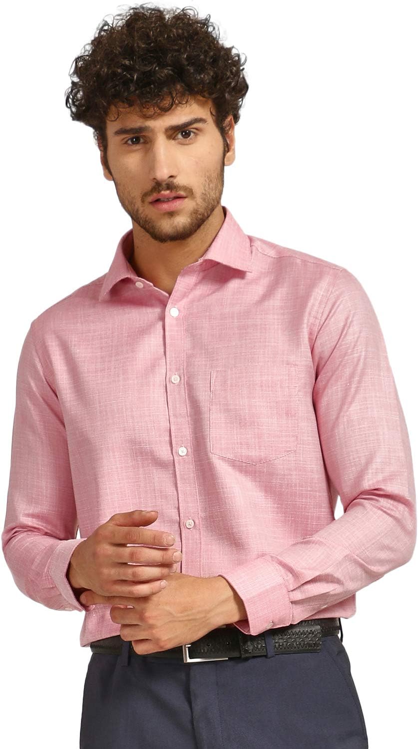 Knighthood By FBB Men s Solid Slim Fit Formal Shirt Buy Online At Best