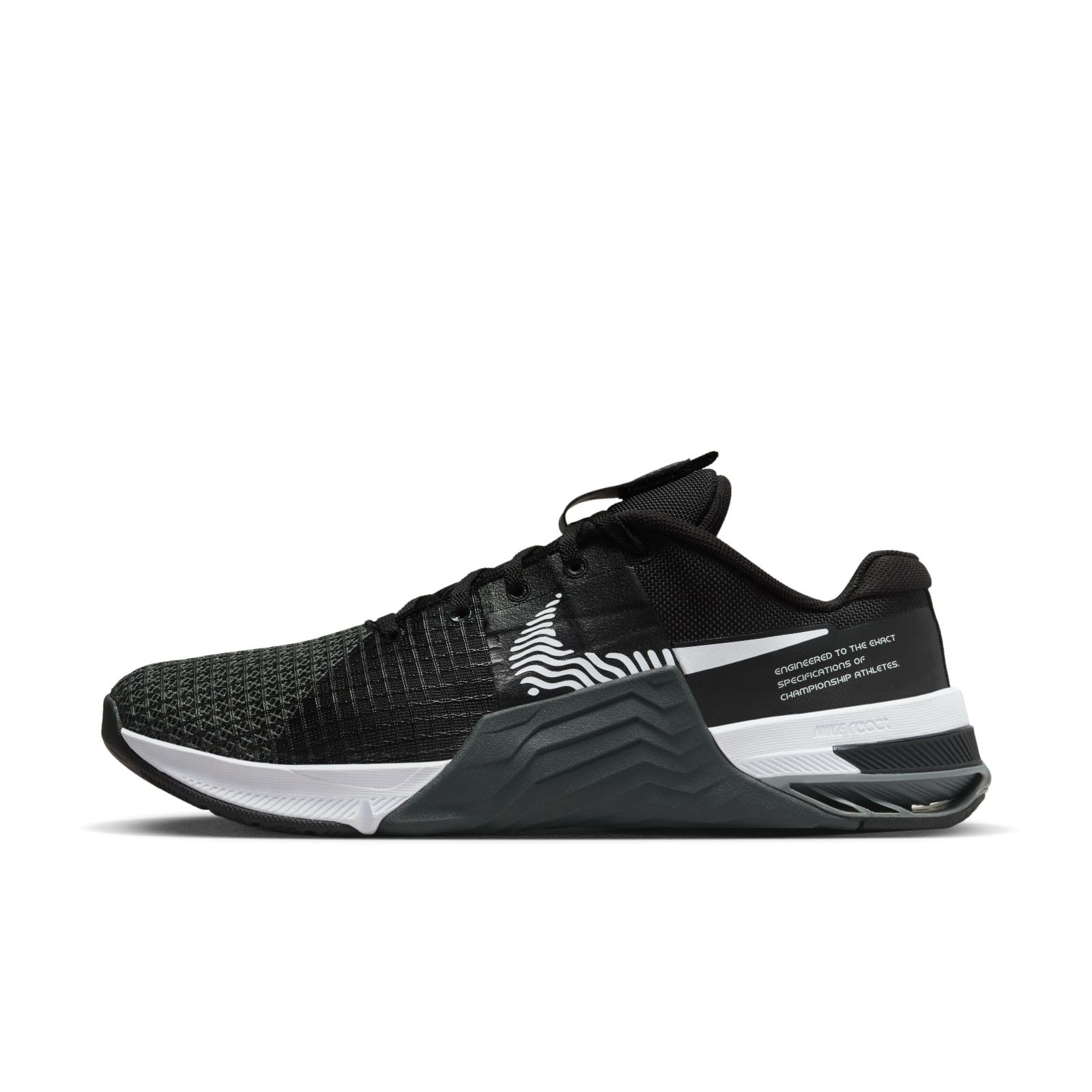Nike Men's Low-Top Sneakers, Black White Dk Smoke