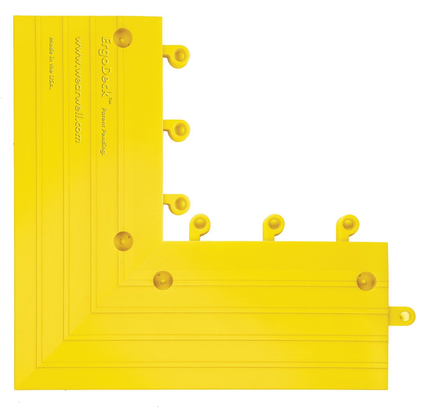 Wearwell 560.78x6x15x15YL-CS4 ErgoDeck Anti-Fatigue Ramp, Outside ...
