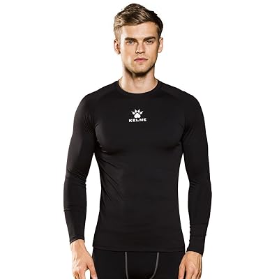 KELME Mens Long Sleeve T-Shirt Base Layer Cool Dry Compression Tops