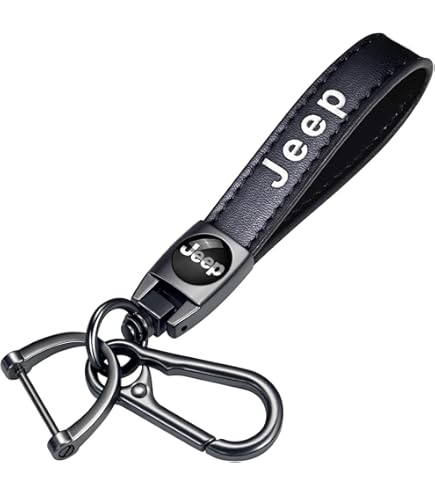 Amazon.com: SDSHSM Genuine Leather car Keychain Suit for Jeep