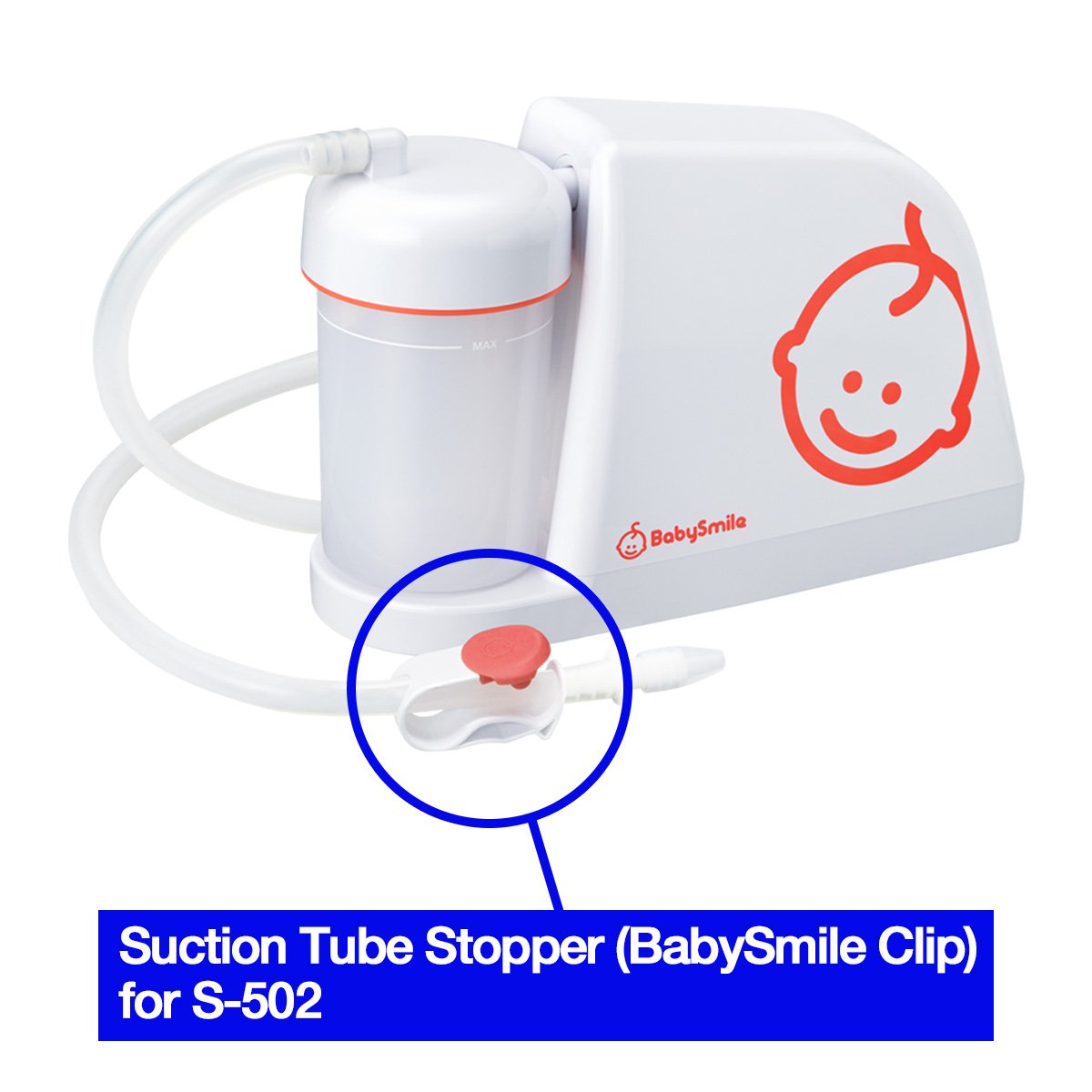 Suction Tube Stopper (BabySmile Clip) for BabySmile Nasal Aspirator S-502,S-503, S-504