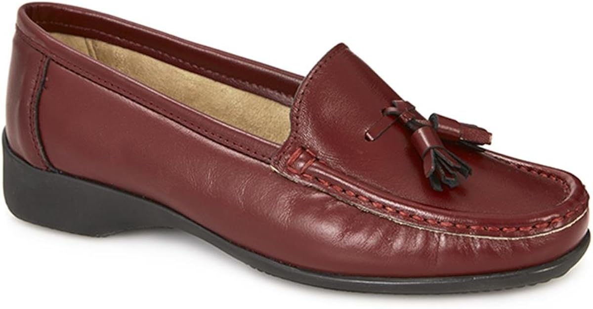 Pavers Womens Casual Leather Tassel Loafers Shoes Amazon.co.uk Shoes & Bags