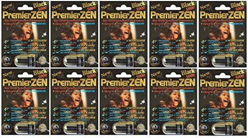PremierZEN Platinum 5000mg Black Male Sexual Performance Enhancement %100 AUTHENTIC (10 Black)