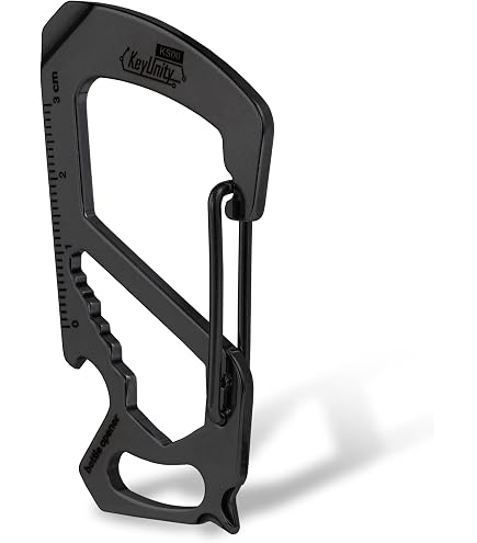 Outdoor Element Custom Firebiner – Survival Carabiner With Fire Starter, Bottle Opener, Blade & Screwdriver, Texas Edition (Blue River)