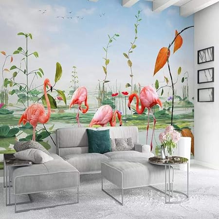 Gratuit Images Papier Peint Mural Auto Adhesif Flamant 3d Vegetal Couvrant Le le plus cool par