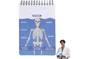 Anatomy Medical Students Label Lab Erase School 100 Study Full Color Dry Workbook Human Physiology Pages Interactive Busy Doctors Nurses Learning Notebook Workbook Tools Creative Book Blue Illustrations Gift Doctors Nurses Notebook Labeling Nursing Nurses(B)
