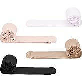 Zando 4 Pairs Toddler Tights for Girls 1-14 Years - Ultra Soft Velvet Girls Ballet Tights for Daily School Christmas