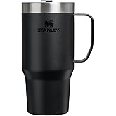 STANLEY The Everyday Suburban Mug | 24 oz | Drink Through Lid | Cup for Coffee, Tea and Drinks | Insulated Stainless Steel Coffee Mug | BPA-Free | Black 2.0