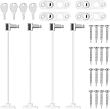 Neoteck 4Pcs Kids Window Door Cable Restrictor Lock with Keys White view 6
