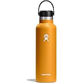Hydro Flask Water Bottle - Insulated Stainless Steel - Non Spill, Leakproof in 21 Oz Fossil Brown