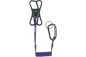 ROGUE FISHING CO. The Protector Phone Tether - Phone Leash Ensures Your Phone is Safe and Protected - Use As Cell Phone Lanyard or Kayak/Hiking/Boating Tether (Purple)