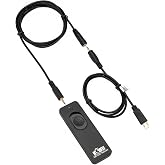 Kiwifotos Remote Control Shutter Release Cord for Sony A6000 A7IV A7III A7R | for Sony A6600 A6500 A6400 A6300 A7 A7II A7R II III A7RIV A7RV A7S A7SII A7SIII A9 RX100 VII VI VA V III RX10 III IV &amp; More