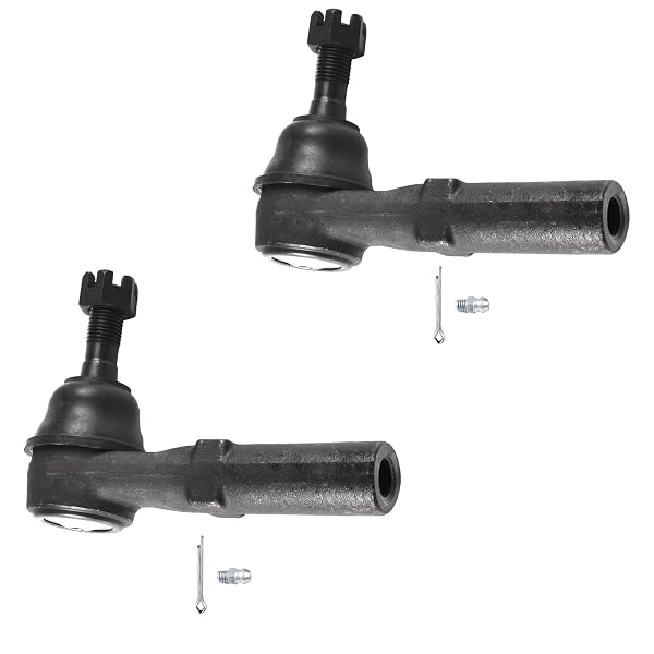 ASUPRICOS 4PCS FRONT STEERING KIT TIE ROD END INNER AND OUTER FOR CHEVY AVALANCHE SILVERADO 1500 HD/2500/3500 2001-2010 SUBURBAN GMC SIERRA YUKON HUMMER H2 2003-2007