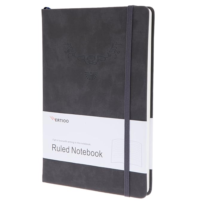 Ruled Journals/Notebooks, WERTIOO Leather Diary Hardcover