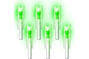 LINPENG 6PCS Lighted Nocks for Crossbow Bolts with 0.300"/ 7.62mm Diameter,Screwdriver Included