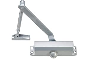 Automatic Door Closer Commercial or Home,for 99-132 lbs Residential and Commercial Light Doors Adjustable Size Hydraulic Buff