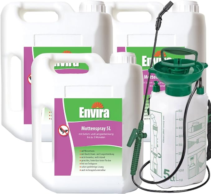 ENVIRA Mottengift 3x5Ltr + 5Ltr Sprüher