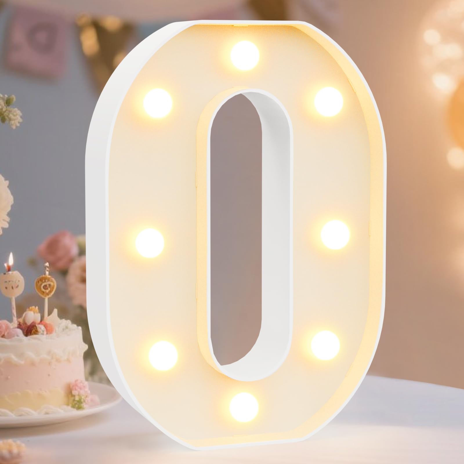Photo 1 of ***FINAL SALE NO RETURN NO REFUND****  LED Marquee Letter Lights Sign, Light Up Alphabet Letter for Home Party Wedding Decoration O