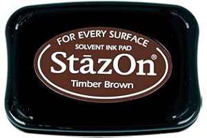 Tsukineko StazOn Stamp Pad, Brown, L