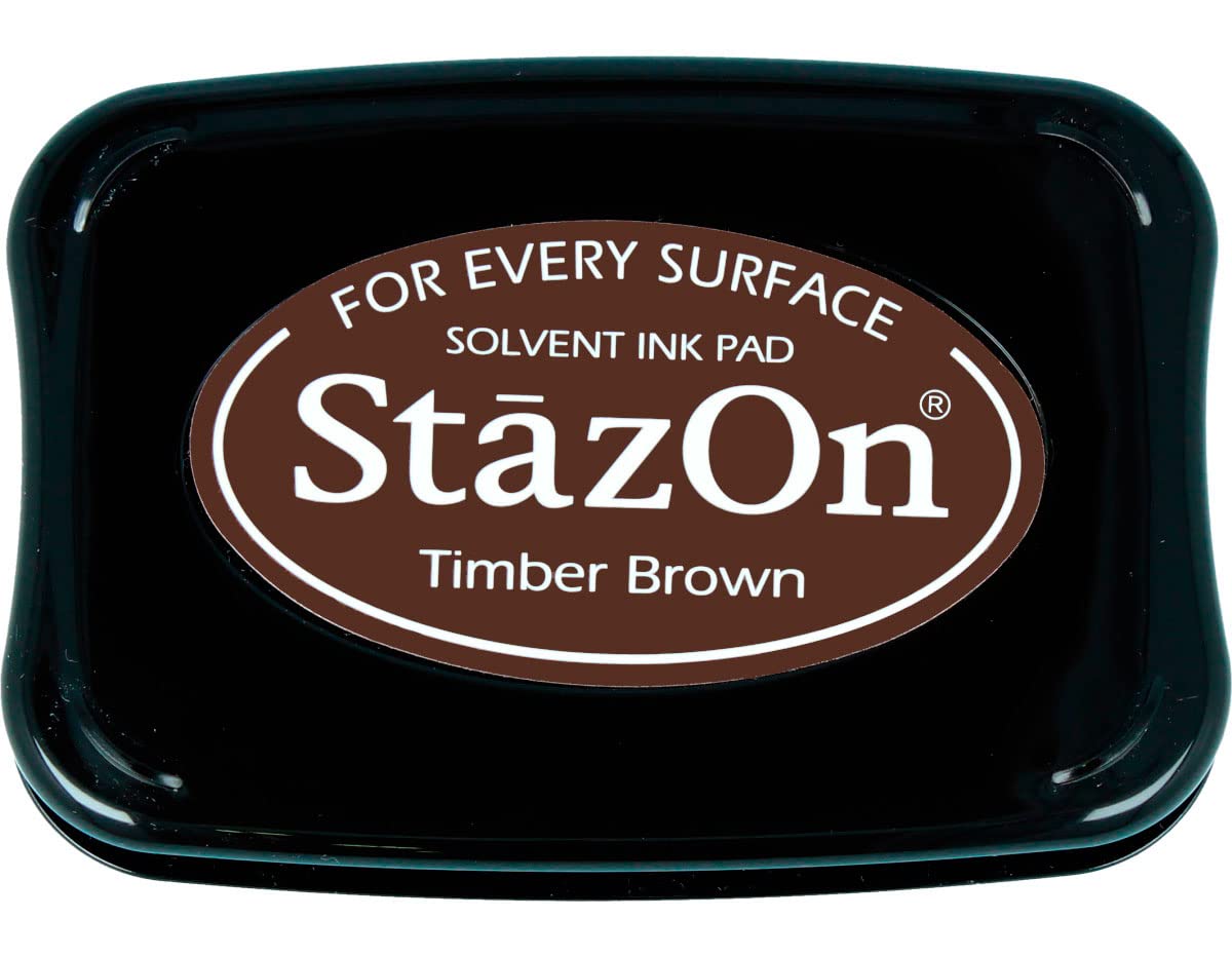 Tsukineko StazOn Stamp Pad, Brown, L — image 1