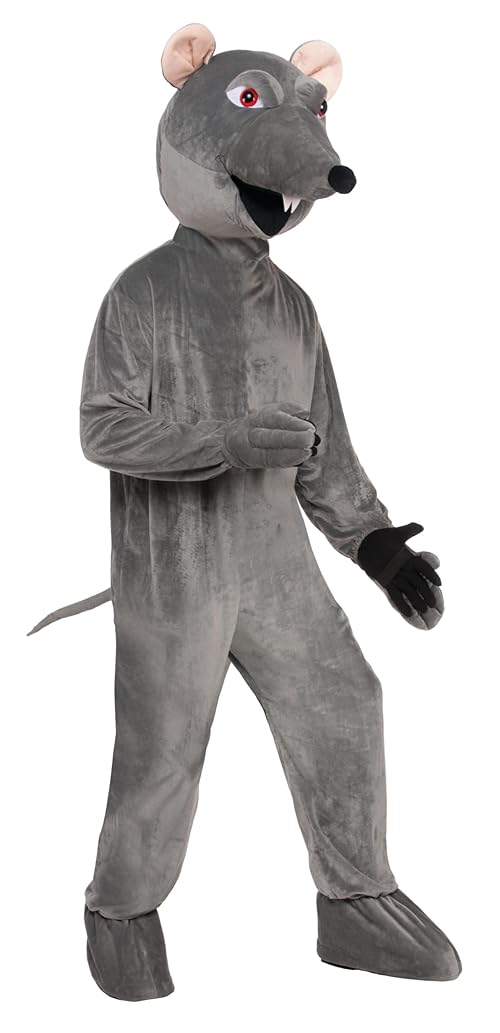 Elevate your costume game with the Deluxe Plush Rat Mascot Costume, perfect for any event or promotion. This high-quality costume includes a full rat head with see-through mesh for easy visibility, a comfortable jumpsuit, attached mittens with hidden openings for easy access, and foot covers to complete the look. Ideal for fancy dress parties, birthday celebrations, Halloween, themed events, and more. Forum Novelties is a leader in the costume industry, offering a vast selection of costumes, joke items, magic props, and novelty gifts. Whether you’re preparing for a luau, Christmas, Mardi Gras, or St. Patrick’s Day, if it’s fun, Forum Novelties has it!