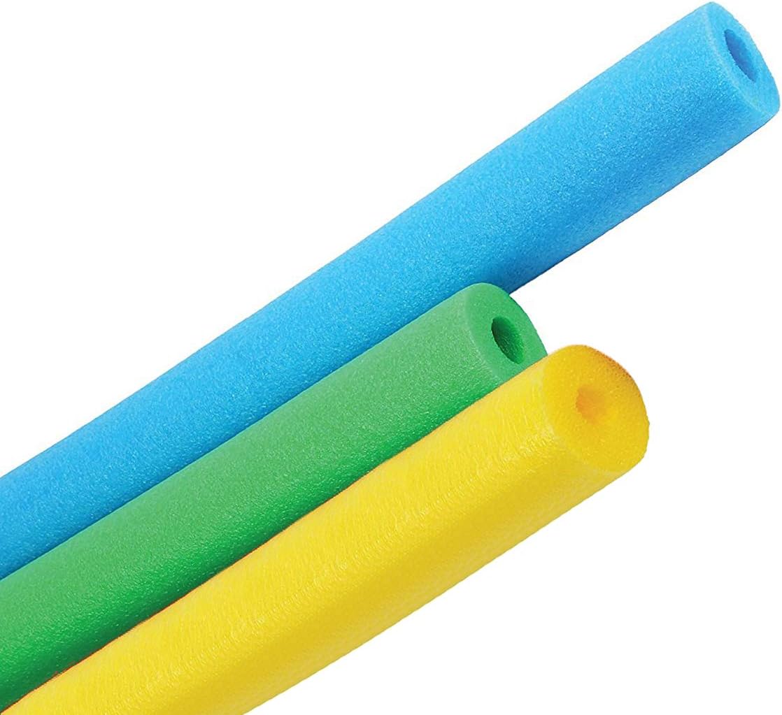 Pool Noodles Foam - Super Thick Floating, Swim, Sports, Activities - Assorted Colors (3-Pack)
