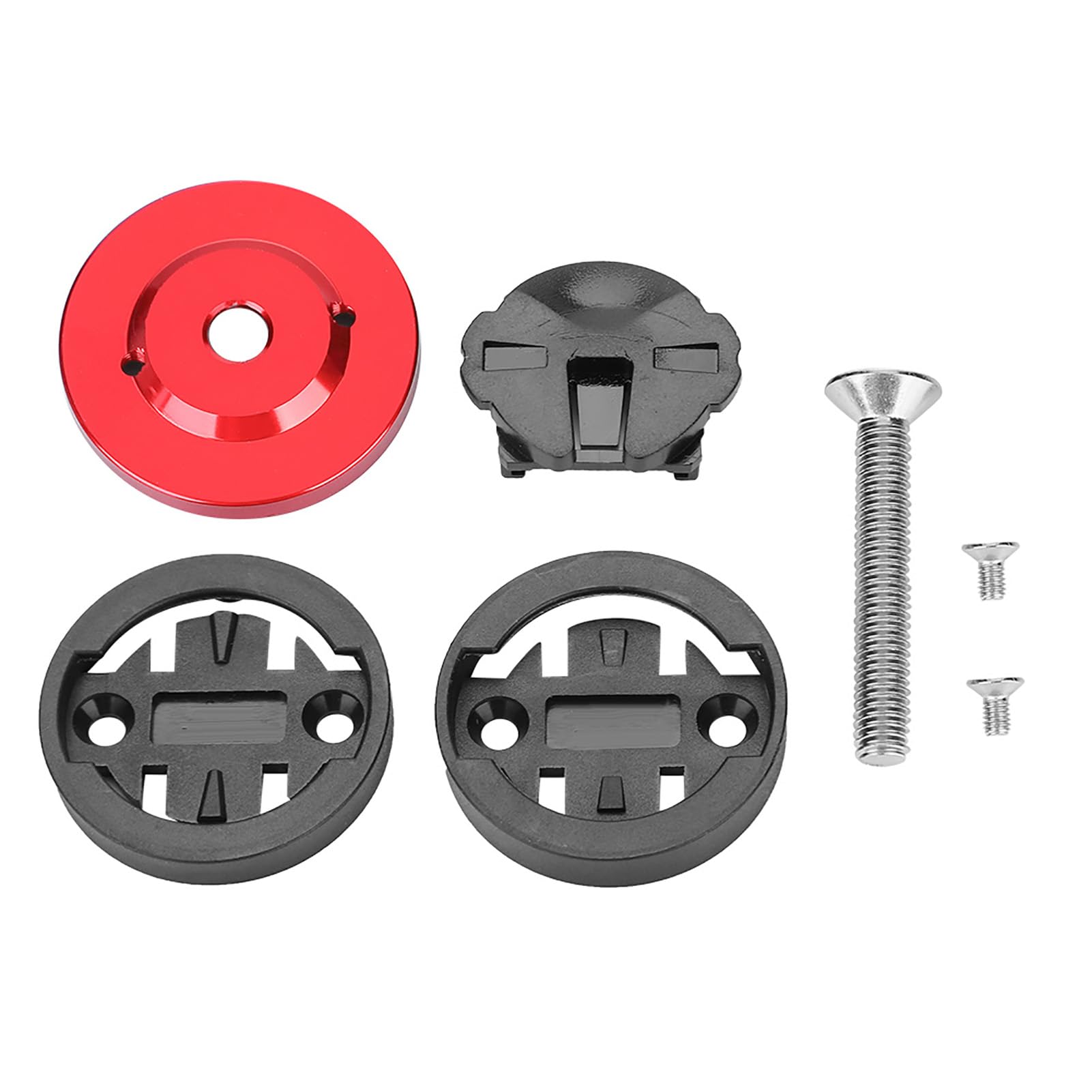 Keenso Bike Stem Odometer Holder, 5 Colors Mountain Road Bicycle Computer Holder Stem Top Stopwatch GPS Speedometer Mount for Cat Eye, Bryton, Blackbird, Vigpsport(Red)