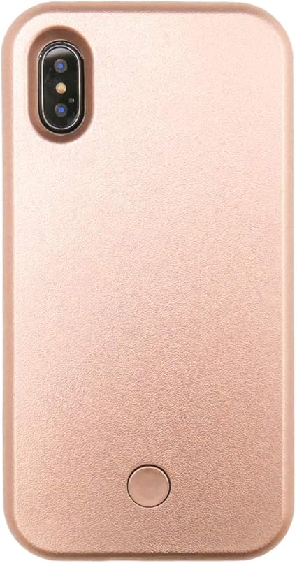 Amazon Co Jp Iphonexs Iphonex セルフィーライト ケース Led おしゃれ 自撮り 光る セルカ ライト スマホケース ピンクゴールド スマホカバー 携帯カバー ｚｉ ｌ ジール 家電 カメラ