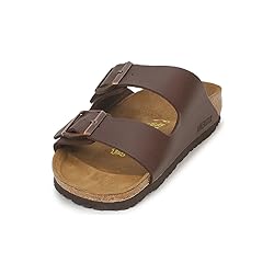 Birkenstock Men's Mules Sandals, Dark Brown, 8 Narrow