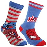 Marvel Spiderman Official Childrens/Kids Socks (2 Pairs)