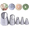 Chrysanthemum Sunflowers Peony Piping Tip,Rose Flower Tulip Frosting Tips,Icing Piping Nozzles Set Cupcake Pastry Tool Cake Decorating Kit