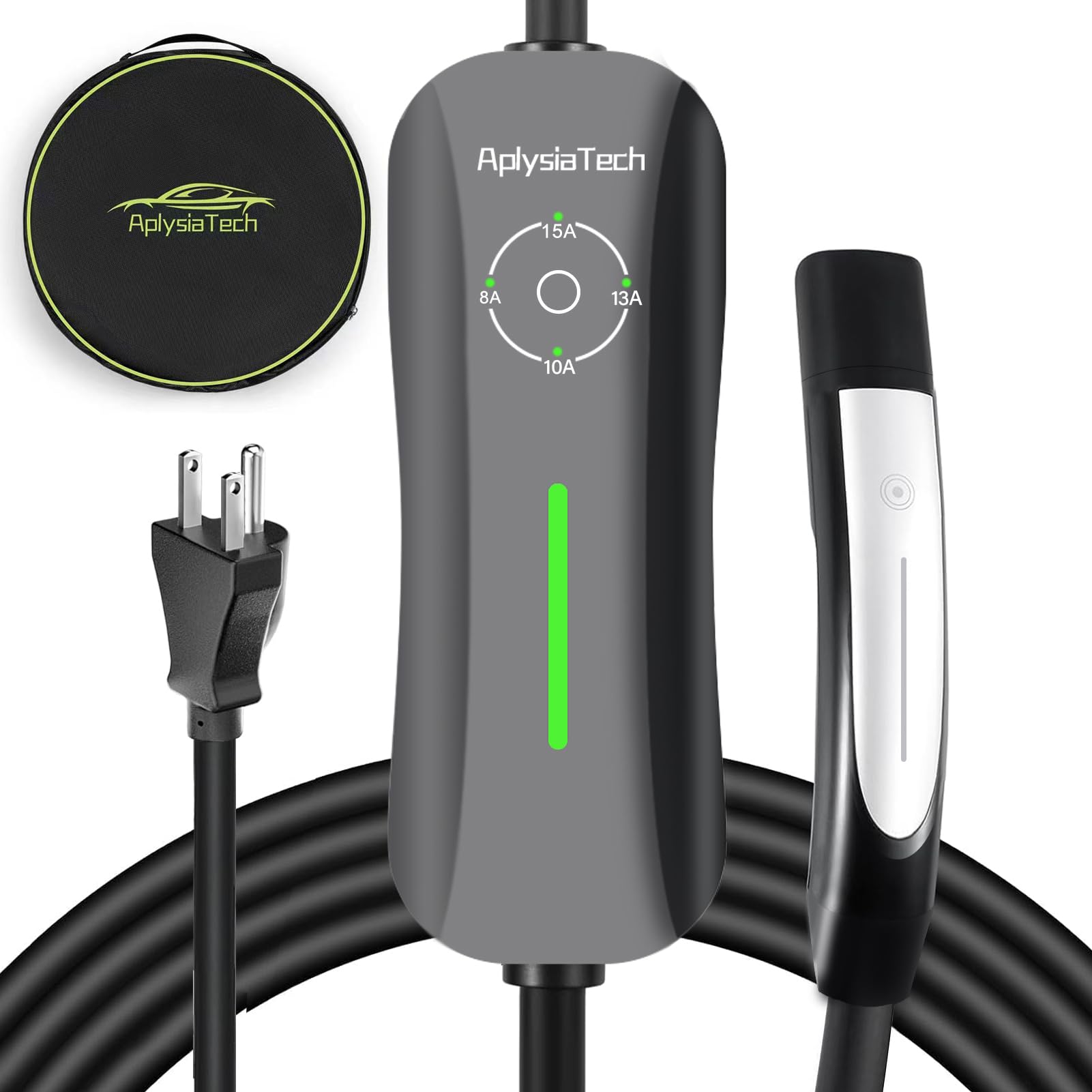 Photo 1 of AplysiaTech Portable Tesla Charger Level 1, 15Amp 110V, 1.65KW Tesla Electric Vehicle Charger, 21Ft Extension Cord, Plug-in Electric Car Home Charging Station,Compatible with All Tesla Models X/Y/3/S