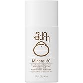 Sun Bum Mineral SPF 30 Face Sunscreen Lotion - Travel Size, 1.7 oz | Broad Spectrum, Fragrance Free Moisturizing Sheer Facial Sunscreen, Hawaii 104 Act Compliant (No Octinoxate &amp; Oxybenzone)