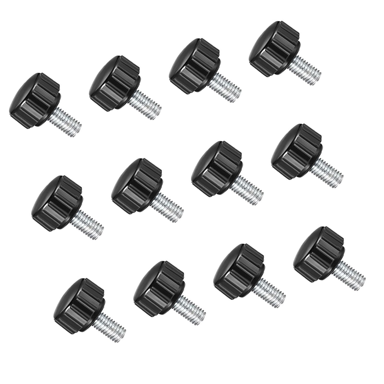 MACHSWON Knurled Clamping Knobs Grip Thumb Screw on Type for Saw, Drill Press, Lathe and Routing jigs Male Thread Knurled Clamping Knobs M5 x 10mm 12pcs — image 1