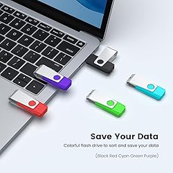 Aiibe 5 Pack 64GB Flash Drive USB Flash Drives 64GB