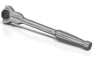 Olsa Tools 90-Tooth Swivel Head Ratchet, Chrome Vanadium Steel, 1-Piece