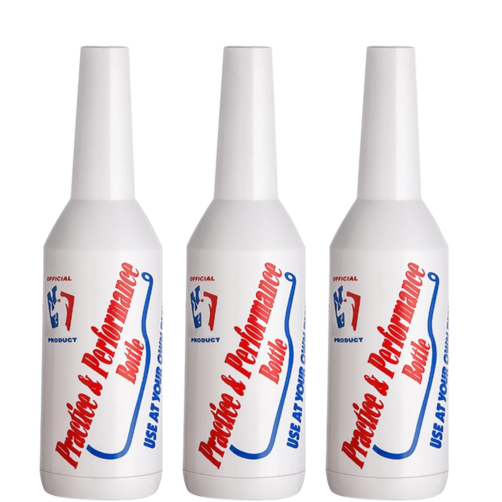 Flair Bottle Practice Bottles Cocktail Shakers Set of 3 for Bar Bartenders 25oz/750ml Plastic Bartending Practise Training Performance (White)