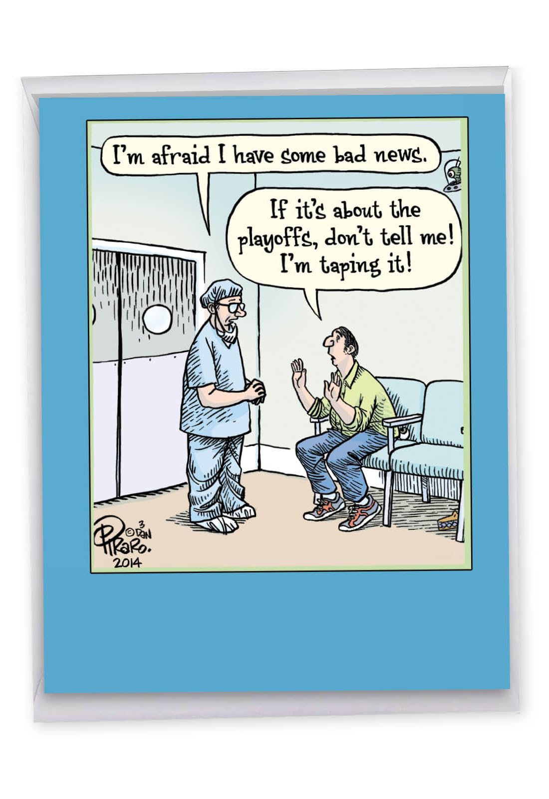 NobleWorks - 1 Big Happy Birthday Card Funny (8.5 x 11 Inch) - Piraro Cartoon Humor, Jumbo Celebration - Bad News J9770