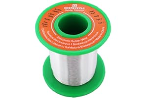 E ENERSYSTEC Electronic Solder Wire Rosin Core Lead Free Electronics Soldering PB Free Solder 0.8mm 200g Fine Alloy Solder Sn99 Ag0.3 Cu0.7 Connector PCB Soldering 0.032in 7.05oz