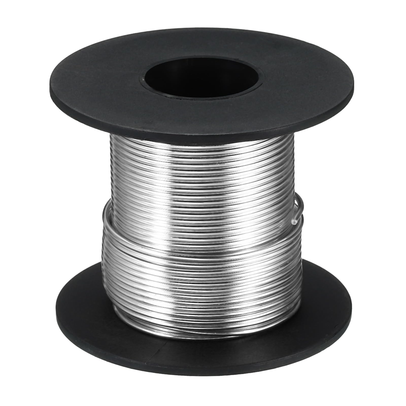 PATIKIL 20m Aluminum Wire, 1pcs Jewelry Wire Aluminum Craft Wire 1.5mm 14 Gauge Wire Metal for Jewelry Making Beading Crafting Pendants Art, Silver