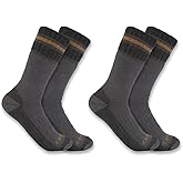 Carhartt Men's SB7742M Heavyweight Synthetic-Wool Blend Boot Sock 2-Pack