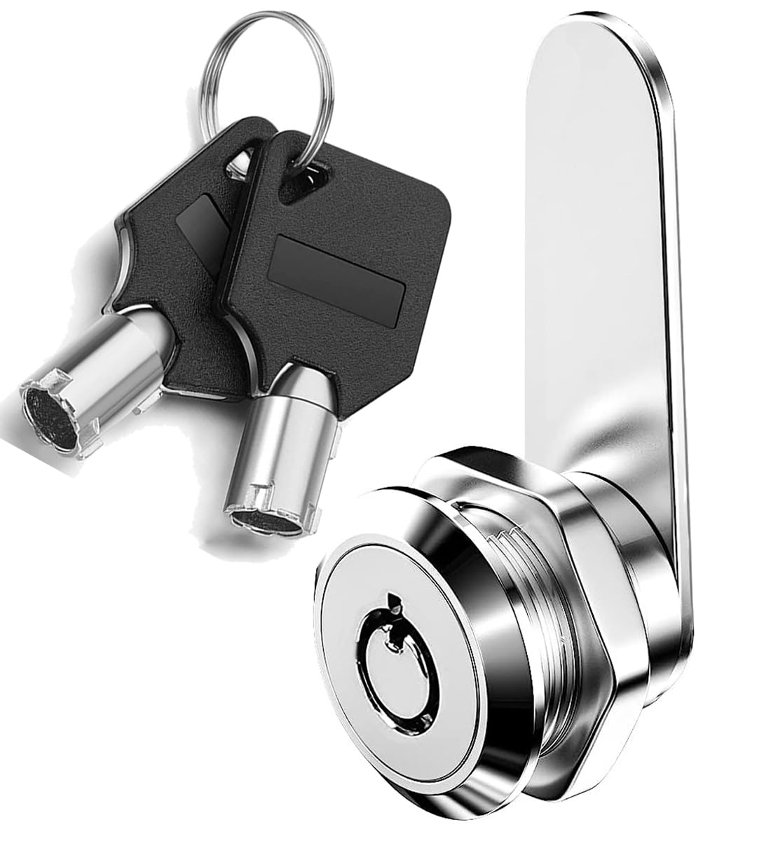 ZiYuya 16mm Thread Tubular Cam Lock with Key Alike, Lock for Letter Box Cupboard Cabinet Draw Mailbox Dresser Tumbler Lever Post Box Locks Locker for Door Furniture