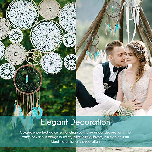 image for BillionBoxes Dream Catchers for Bedroom Decor - Blue Stone Native Amer